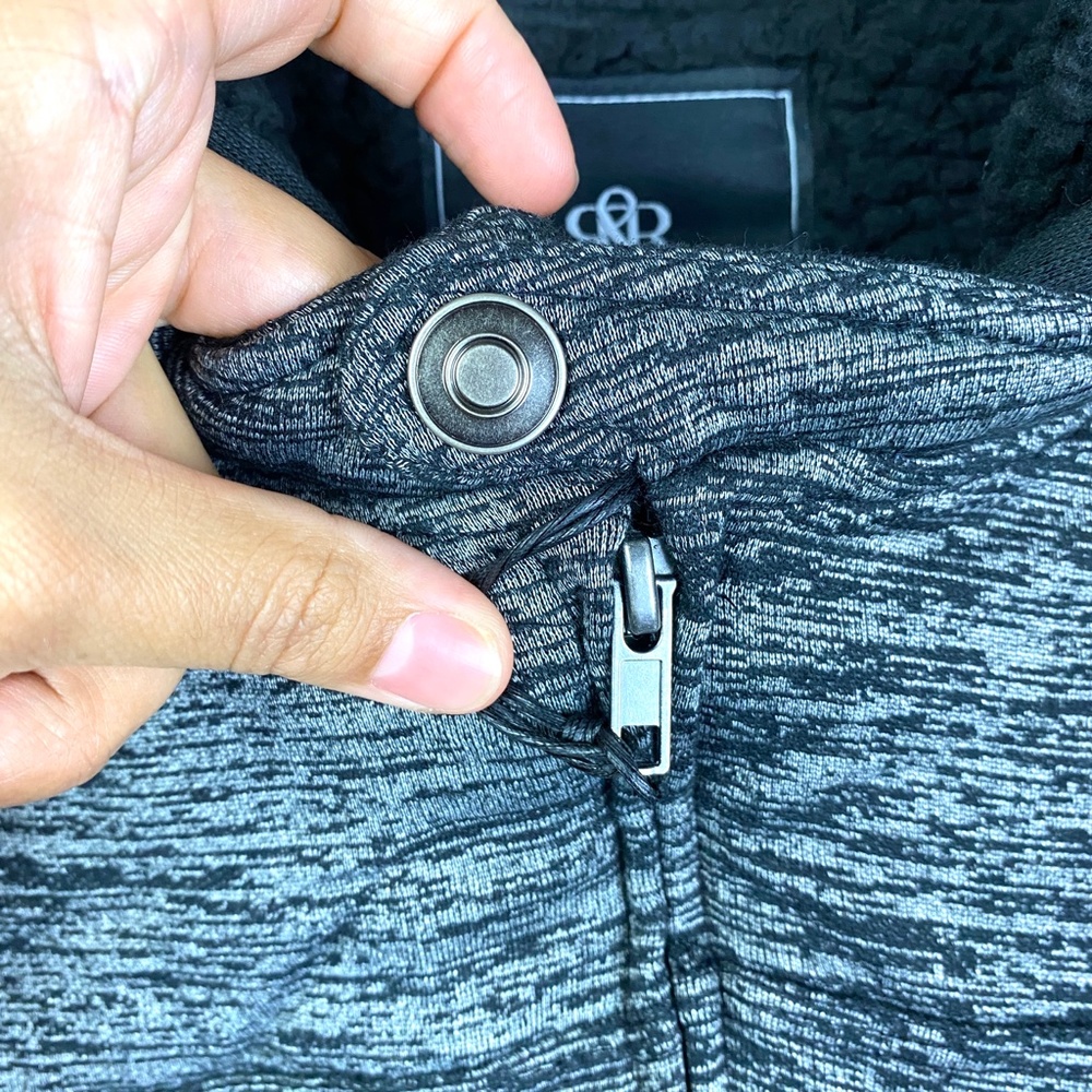 Rock & Republic Moto Grit Zip Sherpa Hooded Jacket - Picture 5 of 16